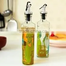 2016 New Design Oil Glass Bottle With Metal Lid and Customized Logo Printing thumbnail-1