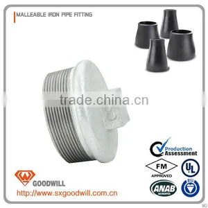 Quality Controlling Strictly Male Connection NPT Standard Cast Iron Pipe Fittings Round Plug thumbnail-4
