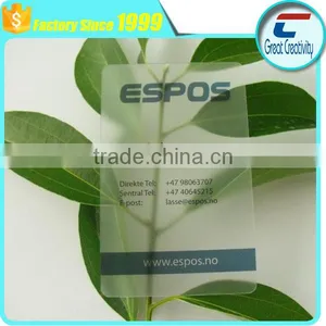 Custom Clear Transparent PVC Business Card thumbnail-6