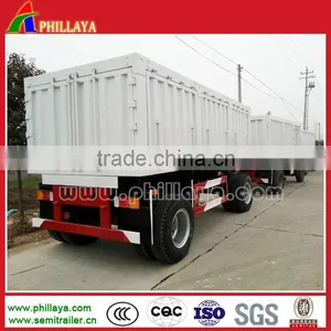Full Enclosed Box Style Drawbar Trailer For Bulk Cargo Transportation thumbnail-4