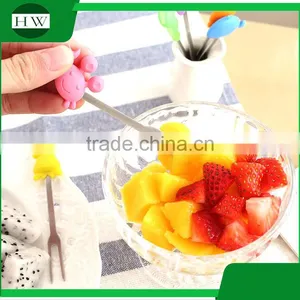 Silicone Stainless Steel Ceramic Tableware Cartoon Sea Animal Fruit Fork Set thumbnail-1