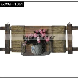 Antique Country Design Verticle Wall Hanging Planter thumbnail-1