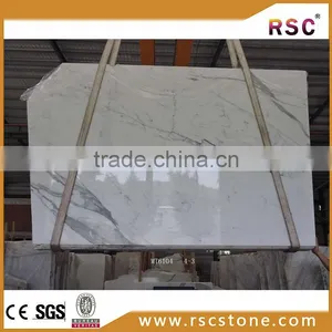 Statuario White Marble Office Desk Marble Big Slab thumbnail-1