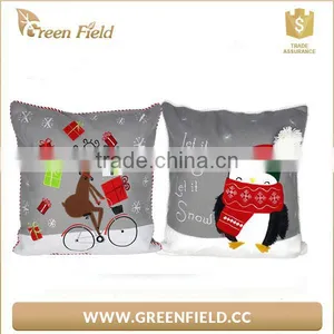 2016 Gift Felt Cushion Throw Pillow Cases Sofa Covers Set of 2,Grey 18x18inches thumbnail-4