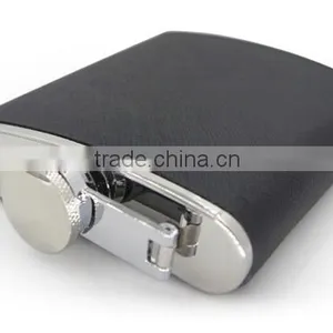 Hip Flask Leather Wrapped Flagon With High Quality Stainless Steel thumbnail-6