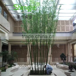 SJLJ013531 Indoor Outdoor Decorative Artificial Bamboo Fake Evergreen Bamboo for Decoration thumbnail-2