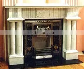 White Stone Fireplace thumbnail-1