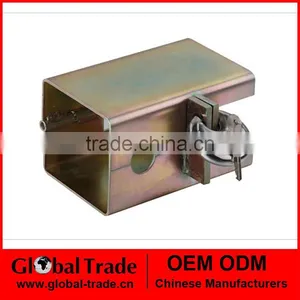 Universal Heavy Duty Steel Caravan Trailer Hitch Lock Security With Padlock A1991 thumbnail-1