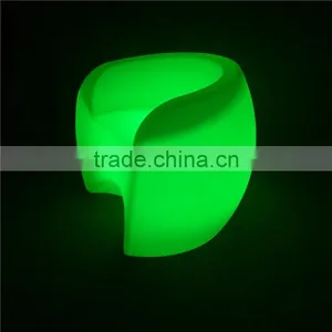 Hot Sale LED Bar Furniture Color Changing Plastic Chairs With Remore Control thumbnail-1