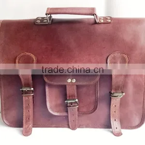 High Quality Stylish Handmade Vintage Leather Briefcase thumbnail-1