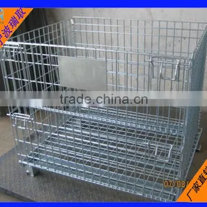 Steel Stacking Folding Warehouse Cages/Storage Cages thumbnail-4