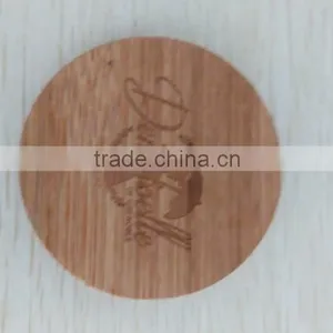 Bamboo Material Laser Engraving Logo Wooden Coaster /wooden Tea Coaser thumbnail-1