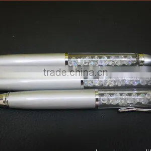 Very Cheapest !!! New Fashional Metal White Jumbo Crystal Diamond New Ball Pen/promotional Ball Pen/shining Ball Pen thumbnail-2