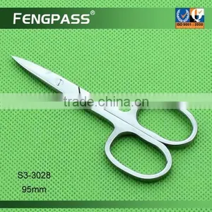 S3-3028 95mm 2CR13 Stainless Steel Blade Stainless Steel Eyebrow Make up Scissors thumbnail-1
