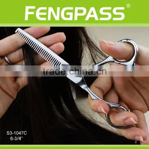 S3-1047C 6-3/4" Inch 2CR13 Stainless Steel Blade With PP Handle Open Finger Rings Shears Haircuting Janpanese Barber Scissors thumbnail-6