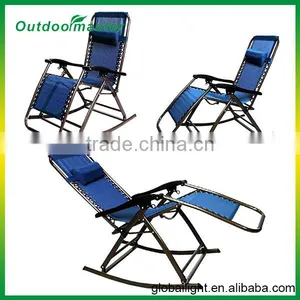 Black Rocking Zero Gravity Chair Beach Chair thumbnail-6
