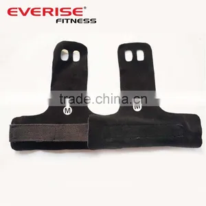 Leather Hand Pull Up Grips Workout Hand Gloves for Gym thumbnail-3
