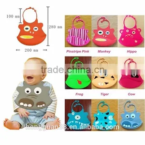 Best Sell High Quality Water-proof Cute Silicone Baby Bib thumbnail-5
