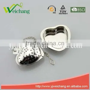 WCTS190 Good Quality Hot Sale Stainless Steel Heart Shape Funny Shape Tea Ball Tea Infuser With Tray thumbnail-1