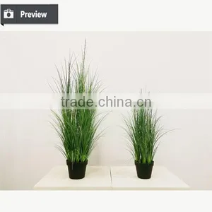 Wholesale Artificial Grass Potted Onion Grass With Barbed Spray Fake Grass Bonsai Plants for Home Decoration thumbnail-5