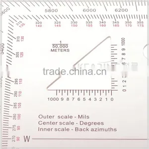 KMP-2 Military Triangle Scale Protractor for Pinpoint Mapwork thumbnail-3