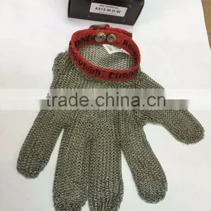 FRANCE WHITING DAVIS STAINLESS STEEL MESH SAFETY GLOVES A515-NEW PACKAGE thumbnail-2