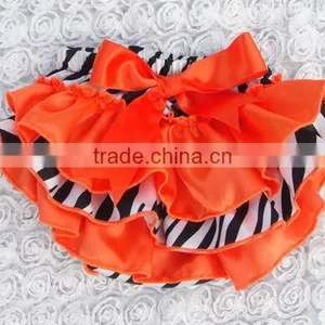 Top Quality Rand Baby Boutique Clothes With Bow / Halloween Baby Underwear /ruffle Baby Panties Bloomer thumbnail-1