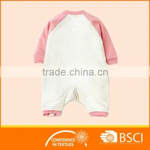 Long Sleeved Soft Animal Printed Cotton Polyester Baby Romper thumbnail-2