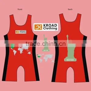 2012 Delicate Active Clothing Wrestling Singlets thumbnail-1
