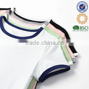 2017 New Design Sexy Hot Girl's Cotton t Shirt thumbnail-4