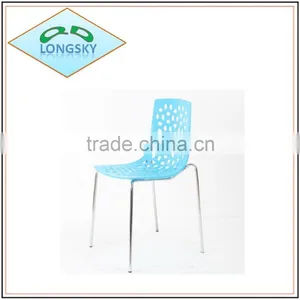 New Products Home Office Cafe Restaurant Conference Furniture Metal Leg Plastic Stackable Chair thumbnail-6