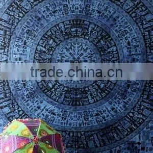 Tapestry Wall Art Hippie Tapestry Mandala Tapestry Black & White thumbnail-3