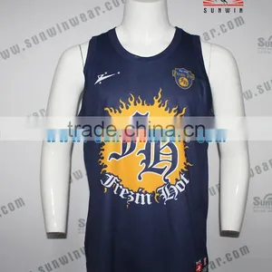 Polyester Sublimated Latest Basketball Jersey Design 2017 thumbnail-1