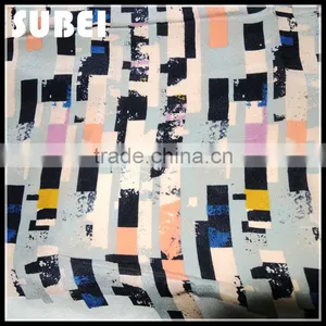 12MM Summer New Design Geometric Figure Pure Silk CREPE DE-CHINE Fabric,Good Quality Mulberry Silk Fabric thumbnail-1