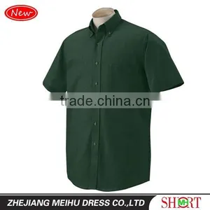 2016 Men's Short Sleeve Oxford Dress Shirt thumbnail-2