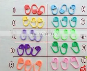 Plastic Safety Pin Knitting Crochet Locking Stitch Needle Clip thumbnail-1