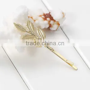 New Fshion Hair Clips Leaf Gold Plated 6.2cm - 6cm X2.5cm thumbnail-2