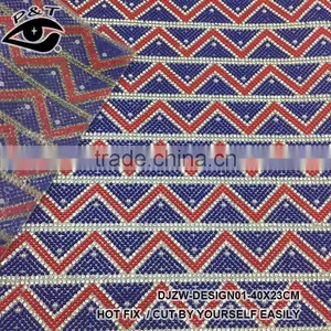 Wholesale Transparency Base Rhinestone Sheet Crystal Trim 23x40cm/sheet DIY Beaded Applique Bag /shoe Rhinestone Adhesive thumbnail-4