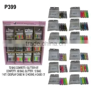4 Style Plastic Craft Material Colored Glow Sand, Stone, Sequin W/ Combination Dispenser thumbnail-3
