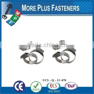 Made in Taiwan Stainless Steel Thin Hose Clamp Flexible Hose Clamp German Type thumbnail-4