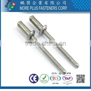 Made in Taiwan Manufacturer Aluminum DIN Open End Blind Rivet thumbnail-6