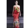 Sell Tight Floral Sweep Dignified Dresses,printed Red Dignified Dresses 56303 thumbnail-1