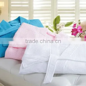 100% Cotton Plus Size Quilted Waffle Bathrobe for Wholesale thumbnail-2