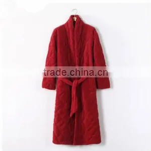 Chinese Autumn & Winterred Thick Red Men's Bathrobes thumbnail-1