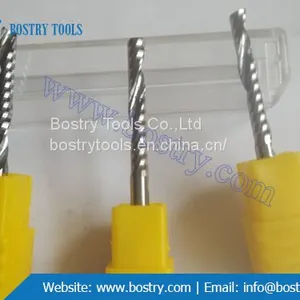 Solid Carbide Single Flute Spiral End Mill Milling Cutter Wood Plastic Cnc Router Bits Cnc Tool Bits thumbnail-4