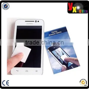 Cleanser Type and PVC,PVC UV Printing+foam+microfiber Cloth+dust Plug Material Cellphone Wipes thumbnail-1