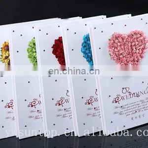 2015 Cheap Novel Heart Design With Rose Decoration Wedding Guest Book thumbnail-1