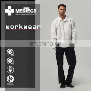 Assemble Line Long Sleeve v Neck Custom Comfortable Shirt Workwear thumbnail-2