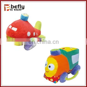 Cute Plane and Train Multicolor Baby Plush Stuffed Toys thumbnail-1