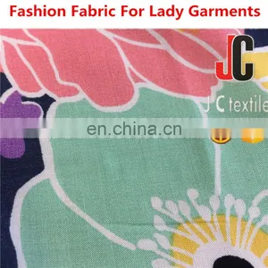 China Textile 100% Custom Printed Rayon Stretch Fabric/100% Viscose Fabric 165g thumbnail-2